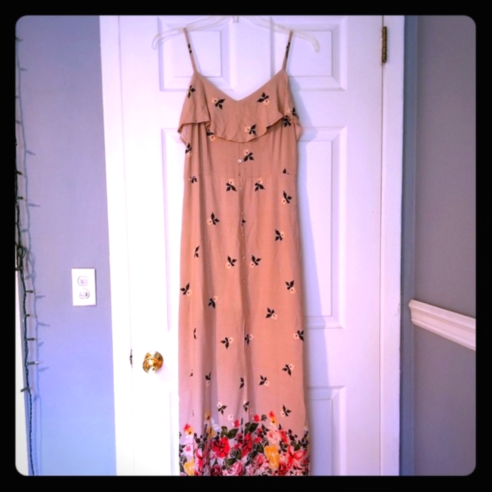 Blue Pepper NWT Popover Floral Maxi Dress L - Picture 1 of 8